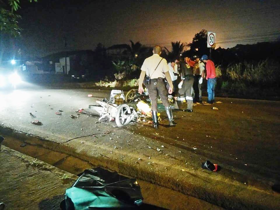 Joya de Los Sachas: ¡insólito! Dos motos chocan de frente. Hay un fallecido y un herido.