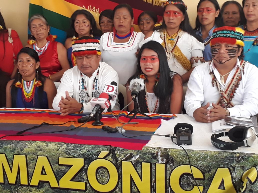CONAIE, RESPALDA A MUJERES AMAZÓNICAS Y EXIGE FRENAR CONCESIONES MINERAS Y PETROLERAS