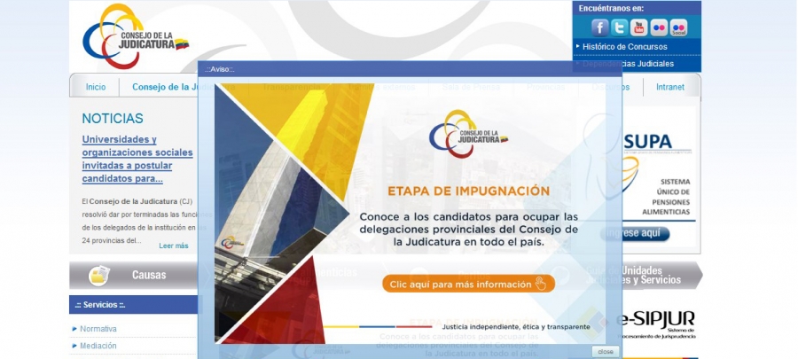 Ciudadanía puede impugnar a postulantes a Delegados provinciales de la Judicatura