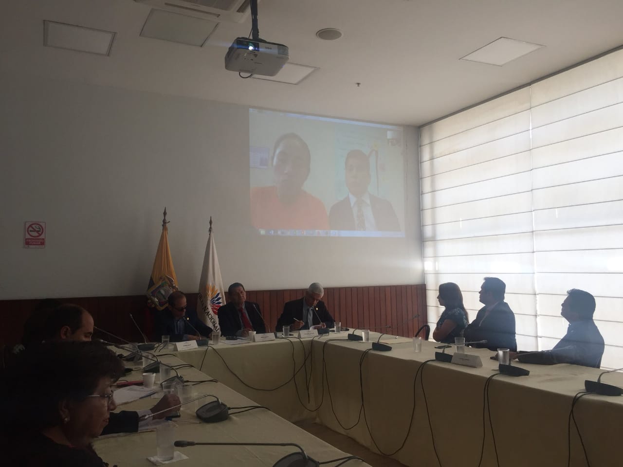 Diana Falcón, mediante videoconferencia, confirmó que recibió propuesta de protección de la ONU y asilo en Bélgica.