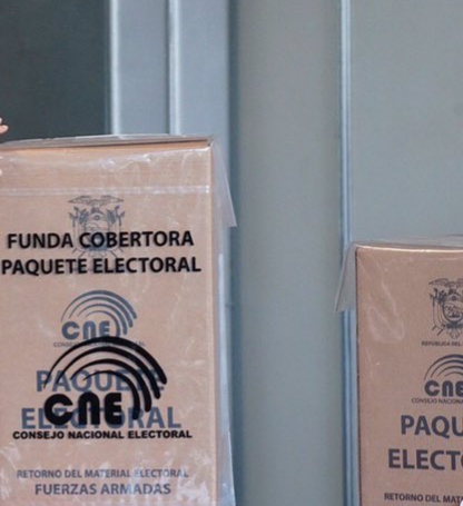 Fuerzas Armadas encargaradas de la seguridad y traslado de papeletas electorales.