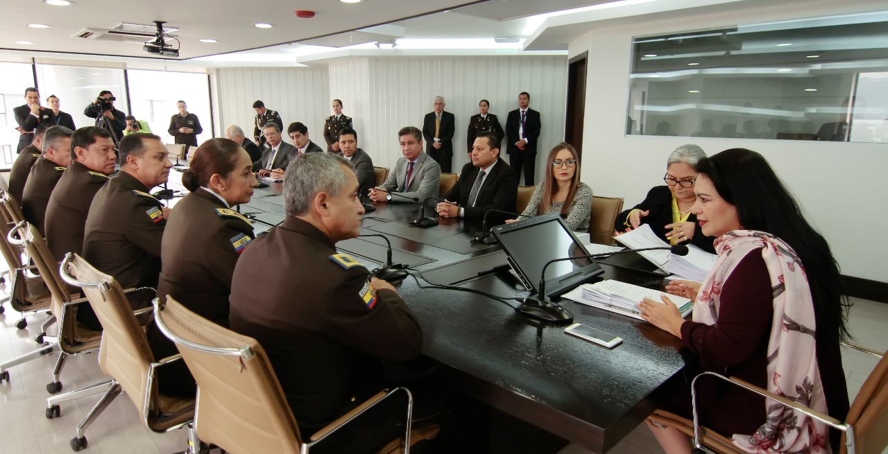 Consejo de la Judicatura y Policia Nacional coordinan acciones contra la corrupción y la delincuencia