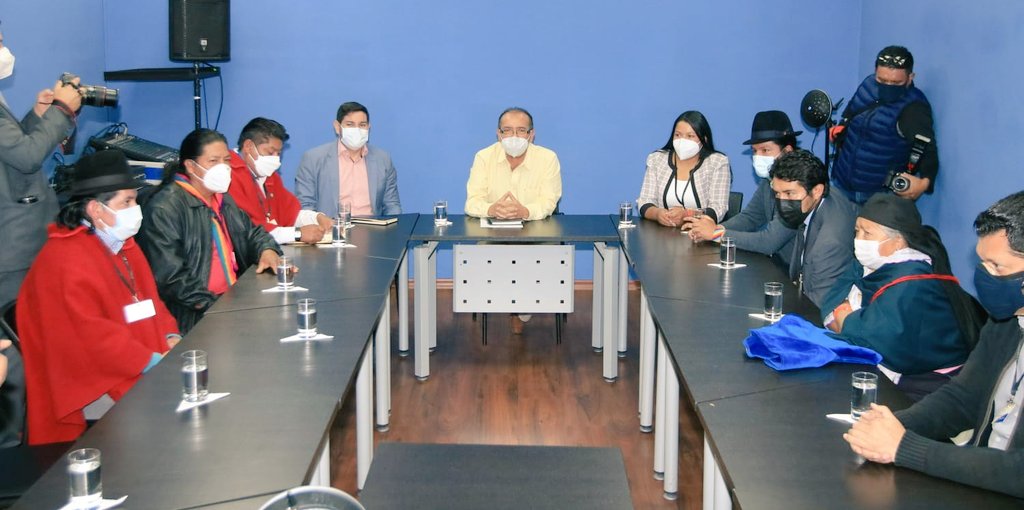 Sin acuerdos en su primera reunión preliminar entre Gobierno y CONAIE